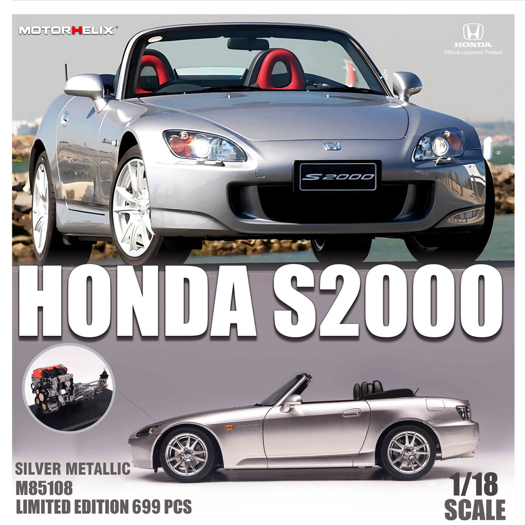 Motorhelix ホンダ S2000 1/18 MOTORHELIX 1:18 Honda S2000 (AP2) - Blue – Horizon Diecast