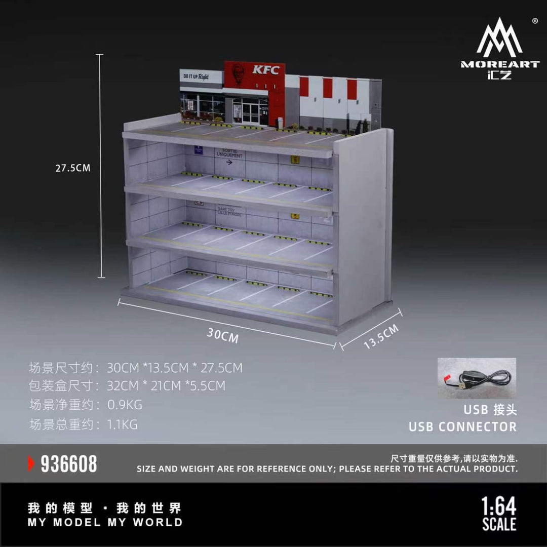 [Preorder] MoreArt 1:64 SCENE H OF A JAPANESE PARKING BUIDING  MO936608