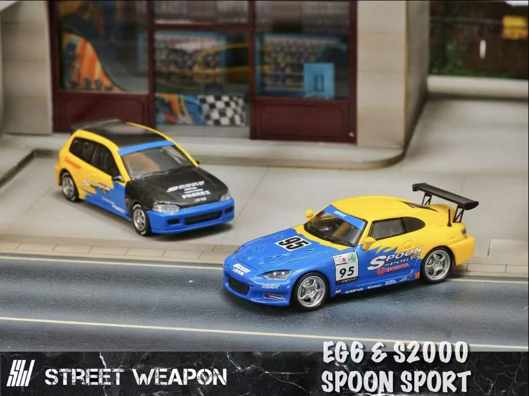 [Preorder] Street Weapon 1:64 Honda Spoon Sport EG6/ S2000 (2 Versions)