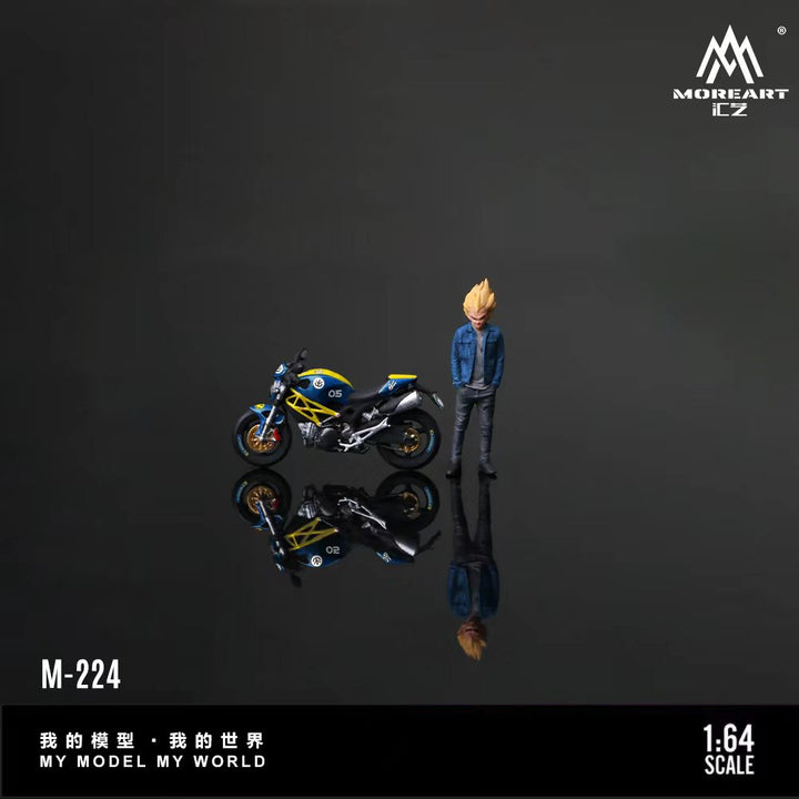 [Preorder] MoreArt 1:64 DUCATI MONSTER 696 BEGGI TARA FLOWER DOLL SET MO222224