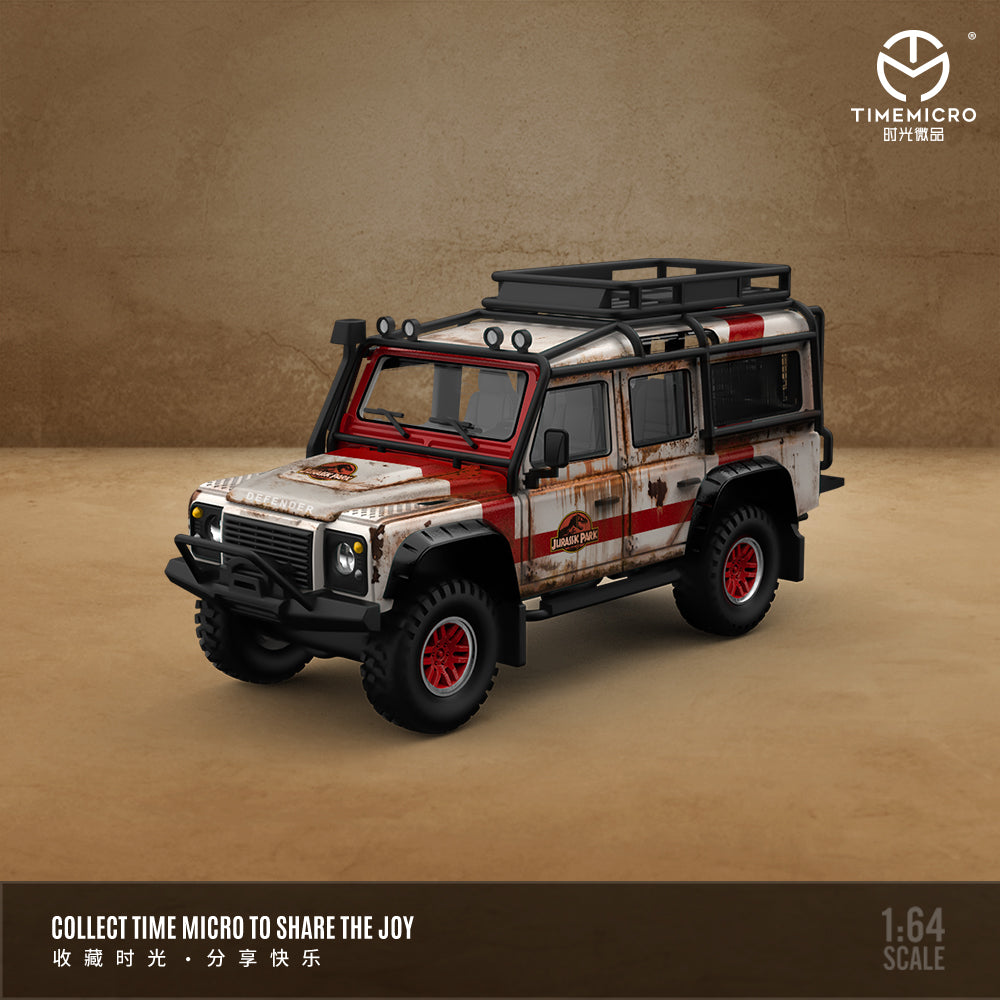 [Preorder] Time Micro 1:64 Land Rover Defender Jurassic Livery (3 Versions)