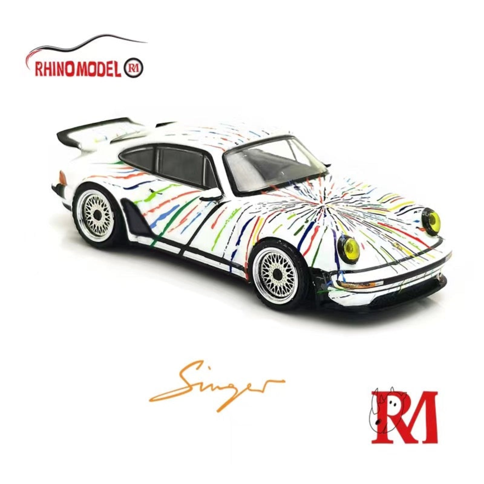 rhino model 1/64 singer ポルシェ 2台セット Rhino Model 1:64 Porsche Singer Turbo Study 930 (2 Versions