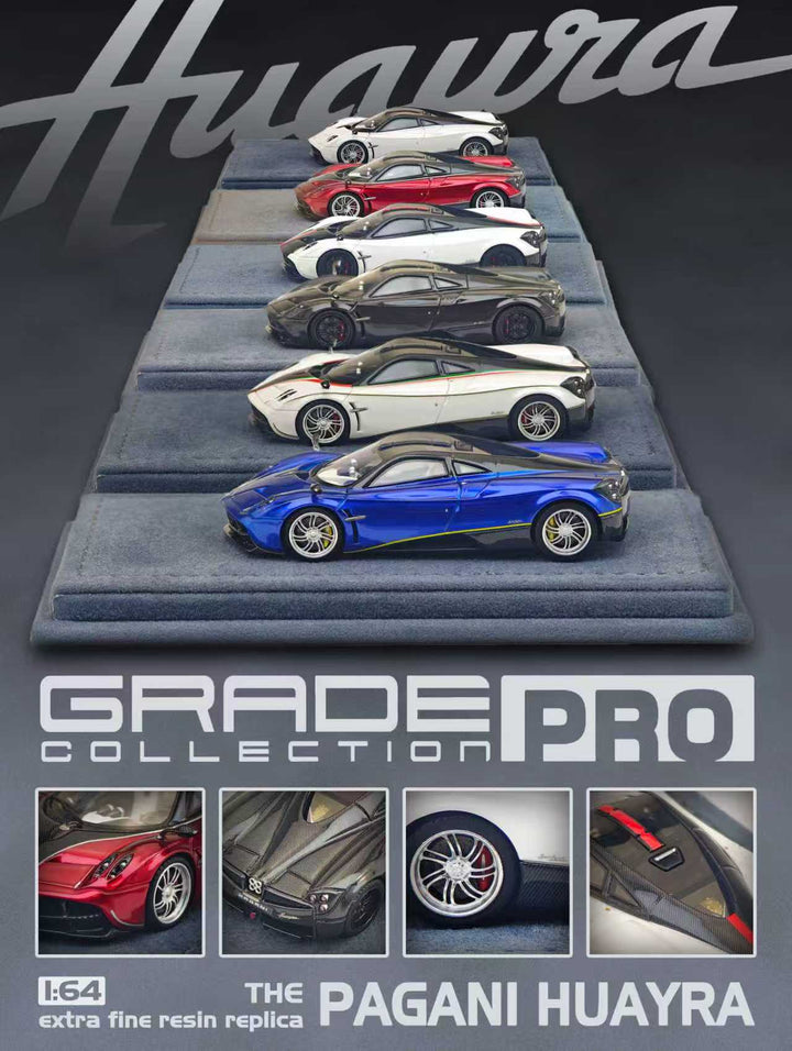 [Preorder] GRADE PRO 1:64 Pagani Huayra (6 Colours)