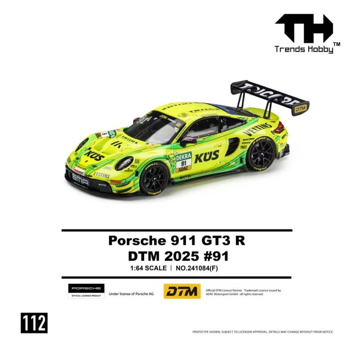[Preorder] Trends Hobby 1:64 Porsche 911 GT3 R DTM 2025 