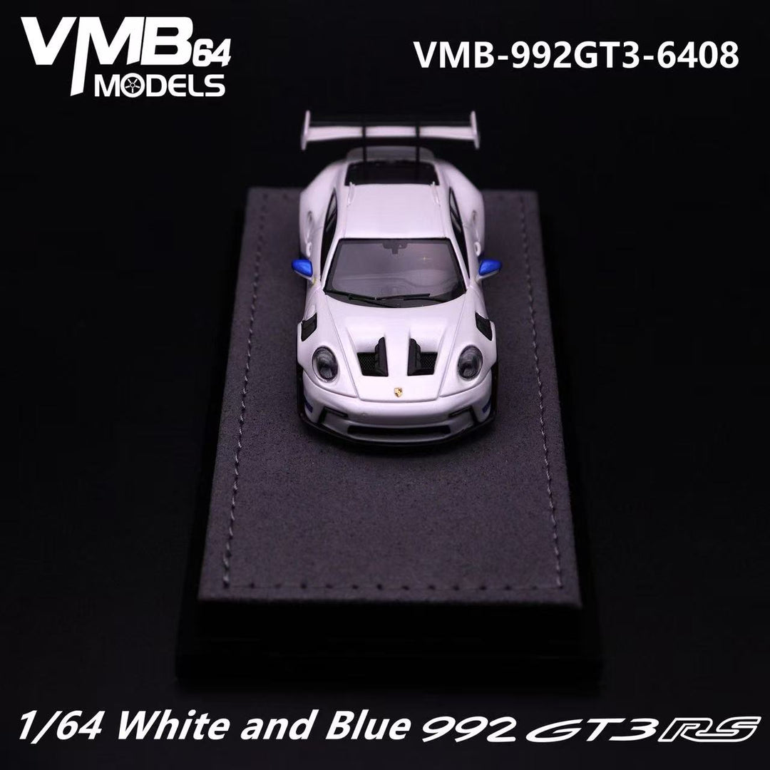 [Preorder] VMB 1:64 992 GT3 RS White and Blue VMB-992GT3-6408