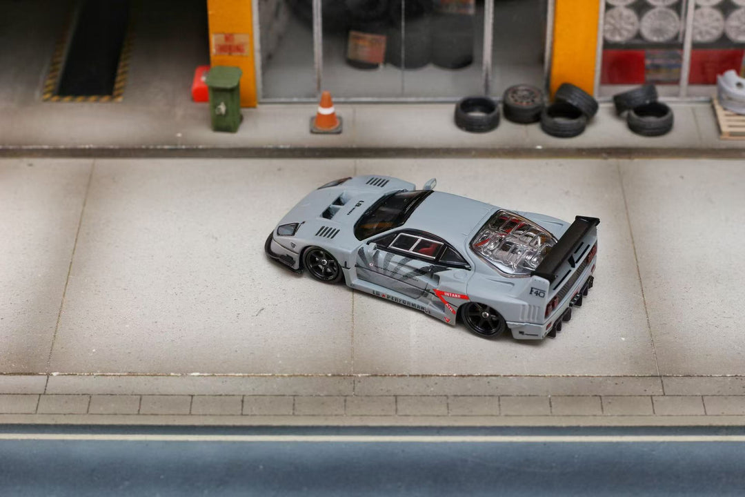[Preorder] Ghost Player 1:64 LBWK Ferrari F40 Grey