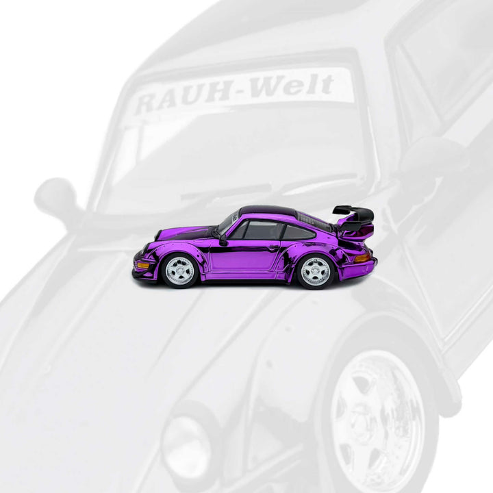 [Preorder] MOTORHELIX 1:64 Porsche RWB 964 Chrome Purple M62111DZ-YJ