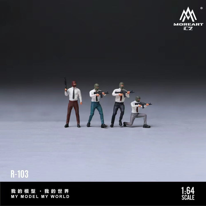 [Preorder] MoreArt 1:64 Bandit Suit Figure Set A MO223103