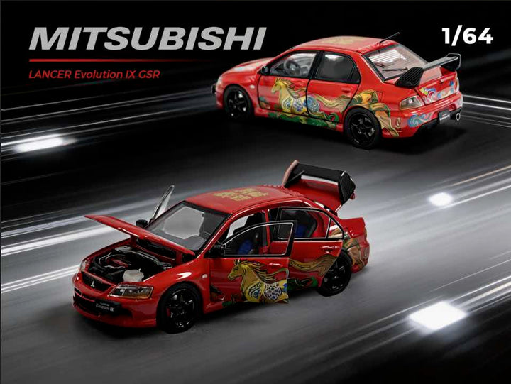 [Preorder] IHCM 1:64 MITSUBISHI LANCER EVIUTION IX GSR Limited edition for the Year of the Horse