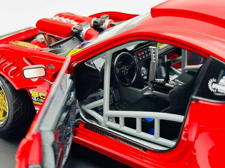 Official Product 1:18 458 V8-swapped 86 Red GUMOUT livery