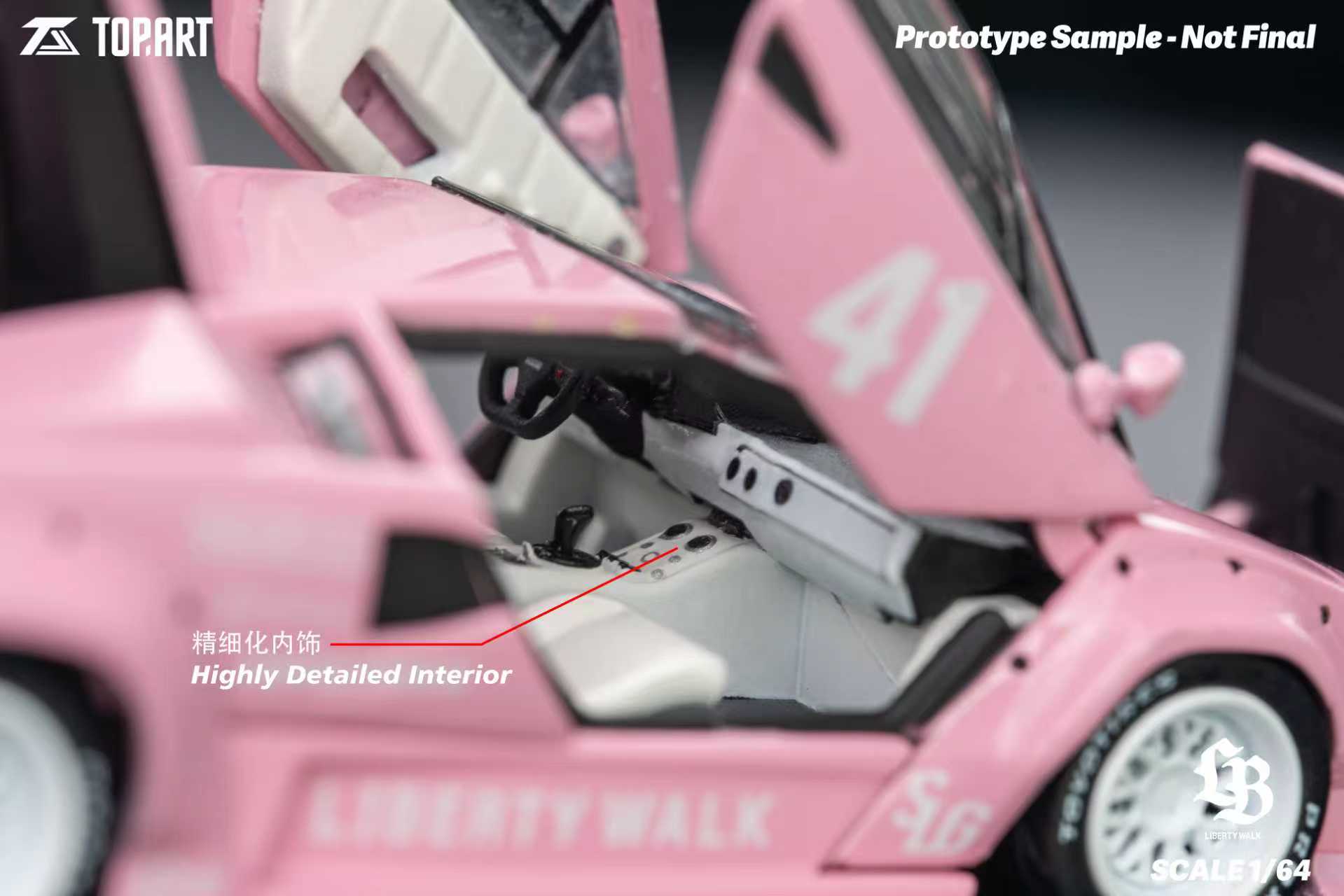 Preorder] TOPART 1:64 LBWK Lamborghini Countach TAO640012