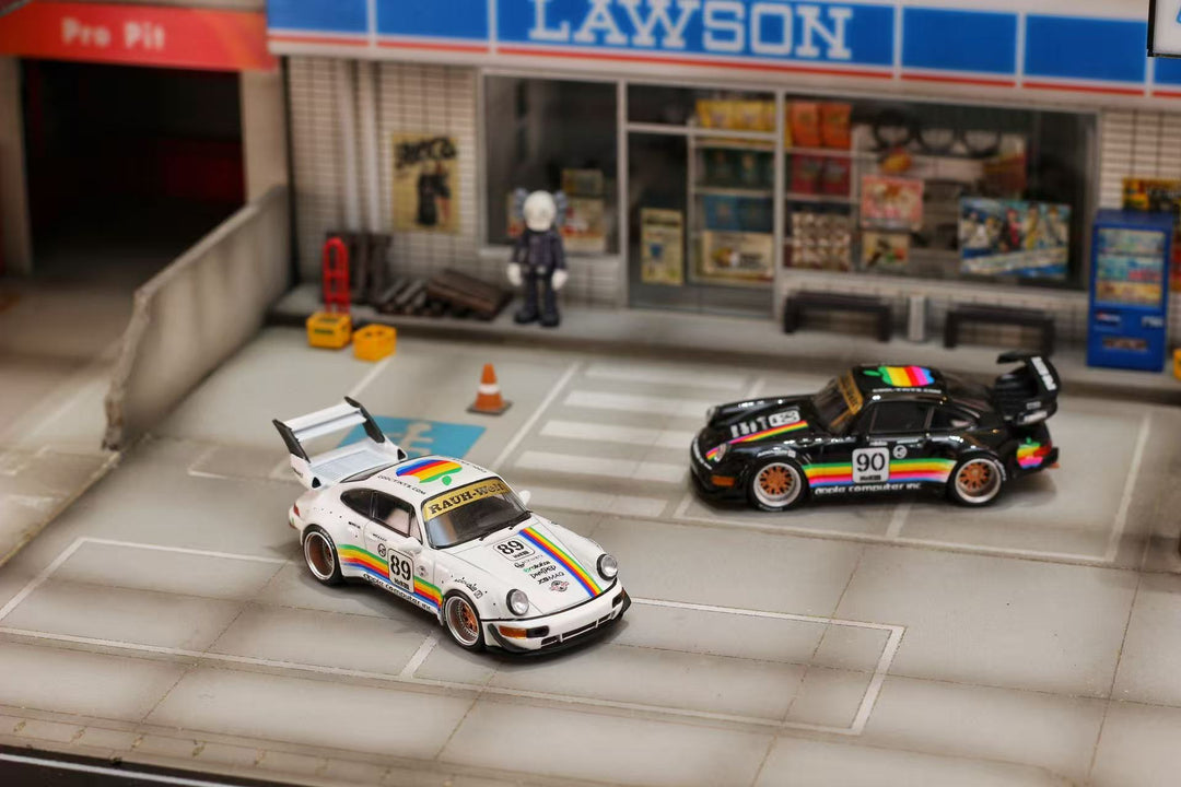 [Preorder] Street Weapon 1:64 Porsche RWB 964 Wide-Body Modified (2 Colours)