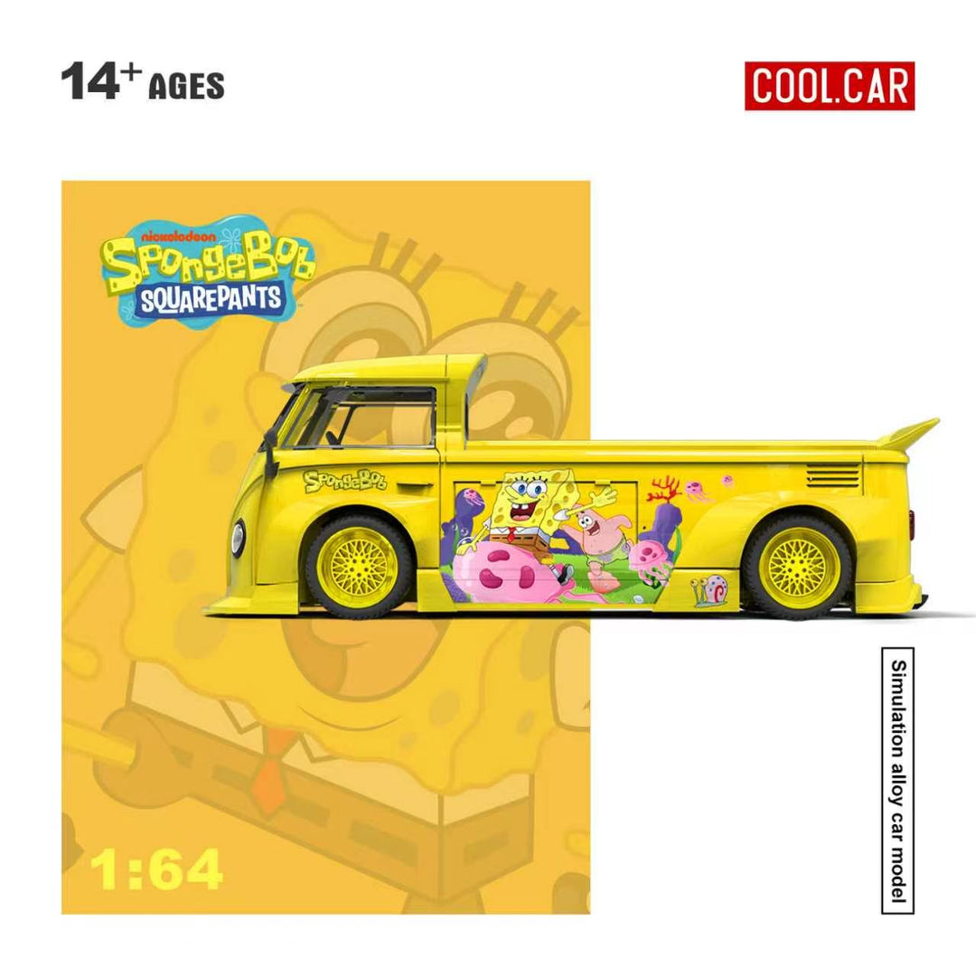 [Preorder] Cool Car 1:64 Volkswagen T1 Pickup - SpongeBob Livery CC643926