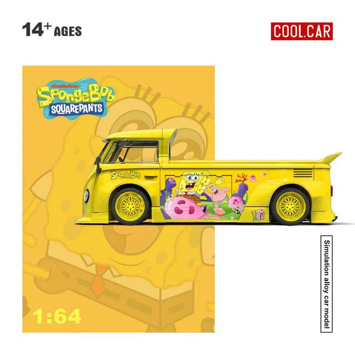 [Preorder] Cool Car 1:64 Volkswagen T1 Pickup - SpongeBob Livery CC643926