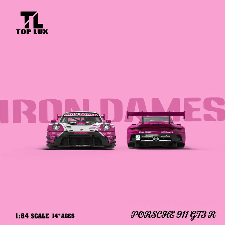 [Preorder] TOP LUX 1:64 911 GT3 R Iron Dames Pink White TL64006