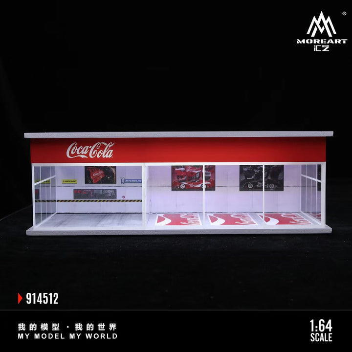 [Preorder] MoreArt 1:64 COCA COLA AND MONSTER ENERGY EXHIBITION HALL (2 Versions) MO914512/MO914513