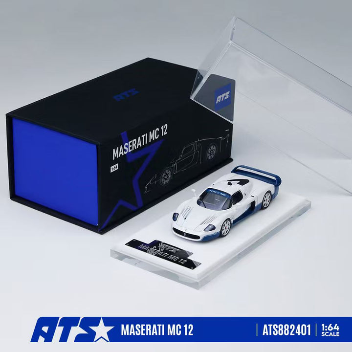 [Preorder] ATS Model 1:64 Maserati MC 12 White ATS882401