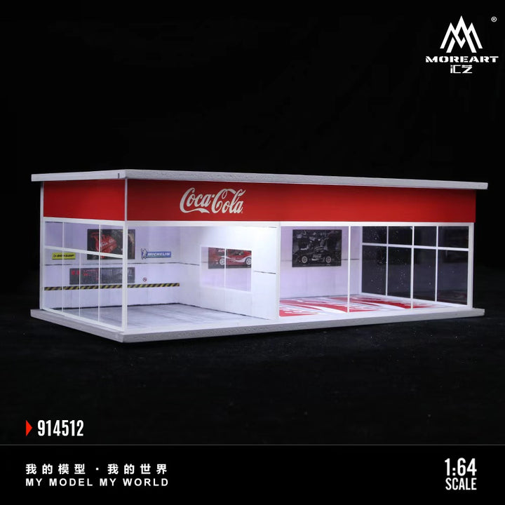 [Preorder] MoreArt 1:64 COCA COLA AND MONSTER ENERGY EXHIBITION HALL (2 Versions) MO914512/MO914513