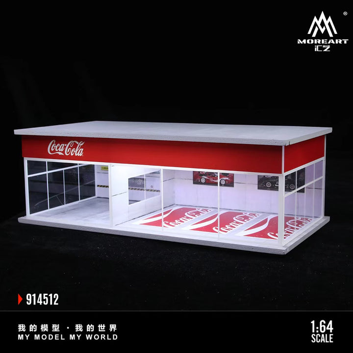 [Preorder] MoreArt 1:64 COCA COLA AND MONSTER ENERGY EXHIBITION HALL (2 Versions) MO914512/MO914513