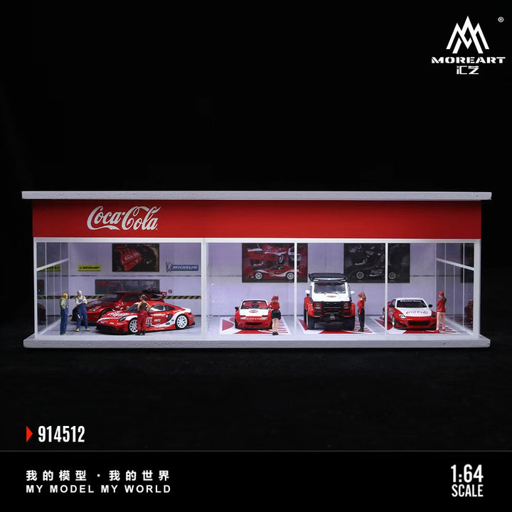 [Preorder] MoreArt 1:64 COCA COLA AND MONSTER ENERGY EXHIBITION HALL (2 Versions) MO914512/MO914513