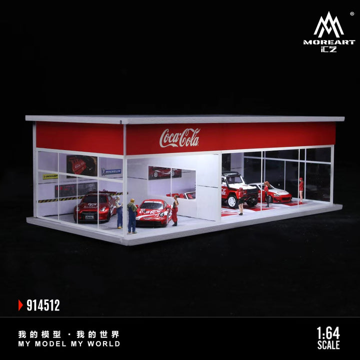 [Preorder] MoreArt 1:64 COCA COLA AND MONSTER ENERGY EXHIBITION HALL (2 Versions) MO914512/MO914513