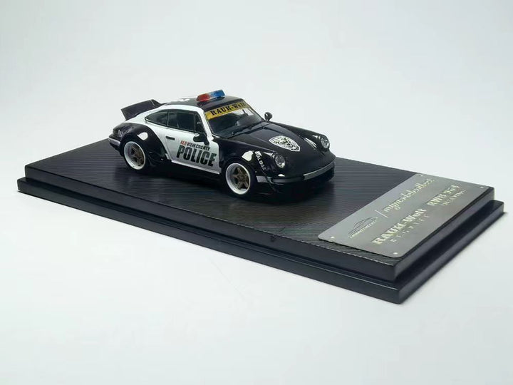 [Preorder] Model Collect 1:64 Porsche RWB964 Ducktail Wing Police Black/White Livery MC640024F