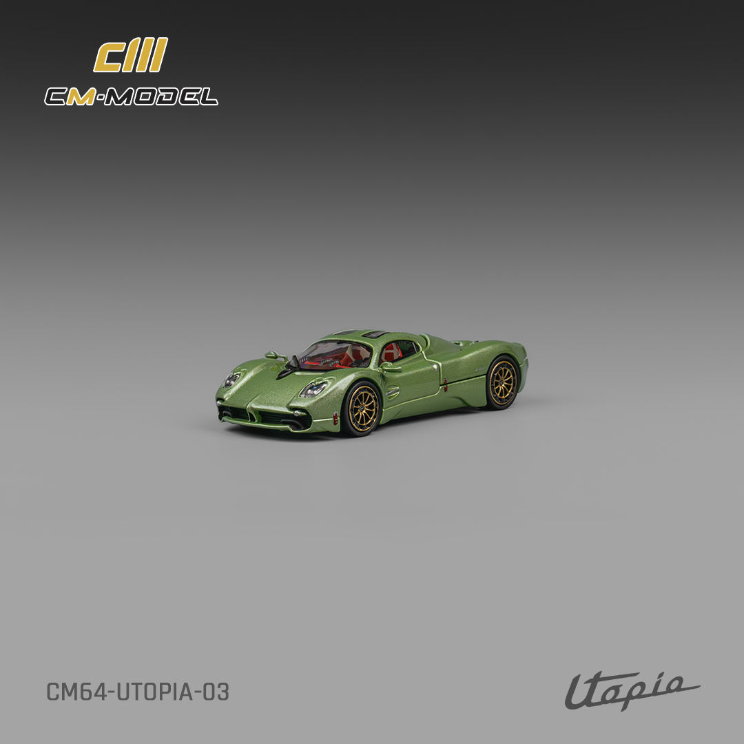 CM Model 1:64 Pagani Utopia - Metallic Green CM64-Utopia-03