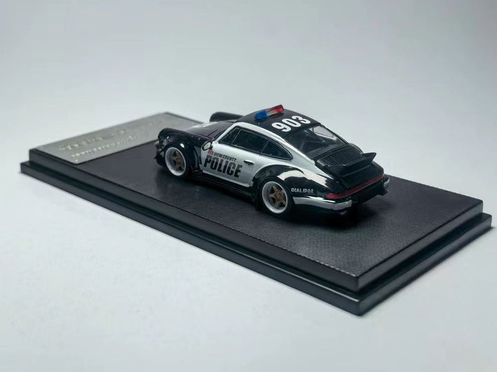 [Preorder] Model Collect 1:64 Porsche RWB964 Ducktail Wing Police Black/White Livery MC640024F