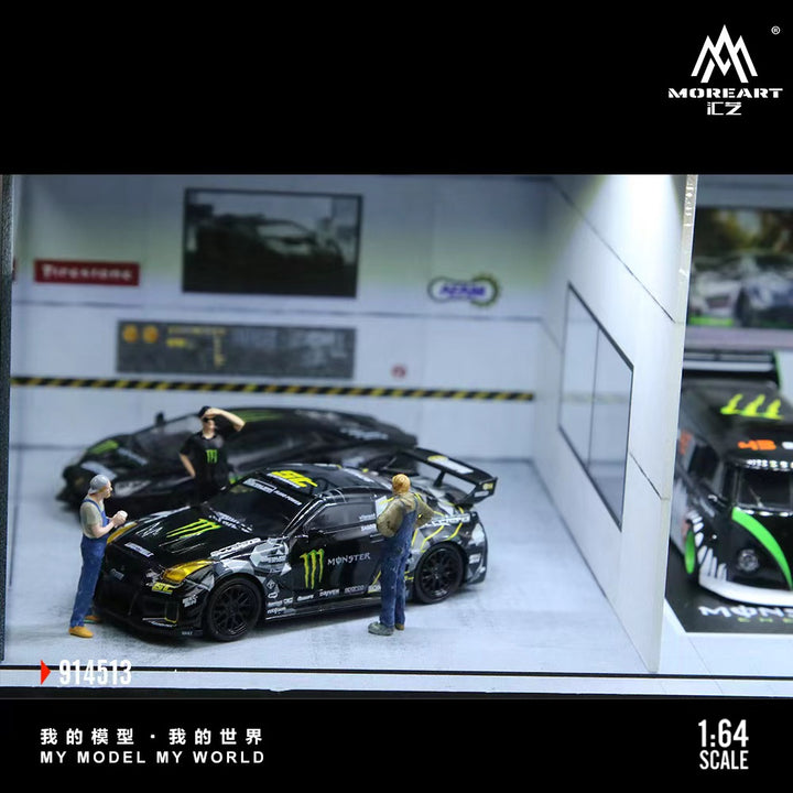 [Preorder] MoreArt 1:64 COCA COLA AND MONSTER ENERGY EXHIBITION HALL (2 Versions) MO914512/MO914513