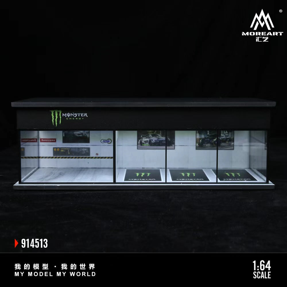 [Preorder] MoreArt 1:64 COCA COLA AND MONSTER ENERGY EXHIBITION HALL (2 Versions) MO914512/MO914513