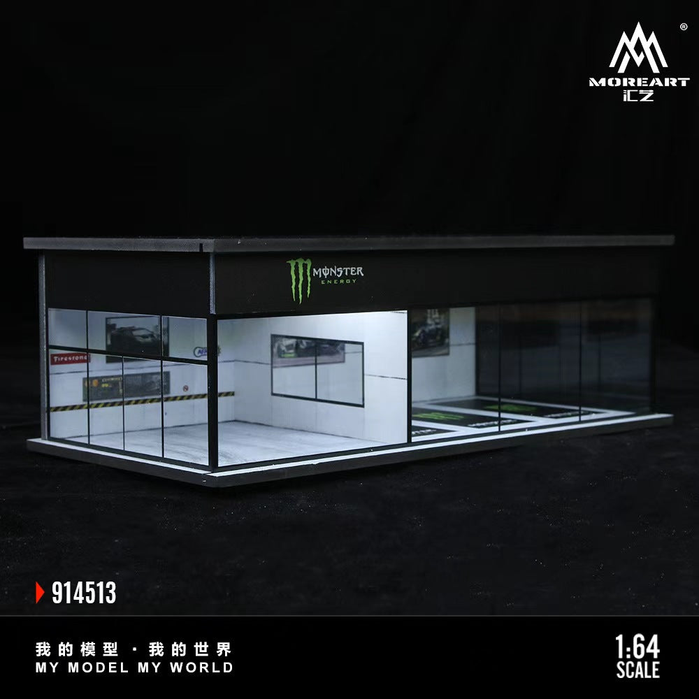 [Preorder] MoreArt 1:64 COCA COLA AND MONSTER ENERGY EXHIBITION HALL (2 Versions) MO914512/MO914513