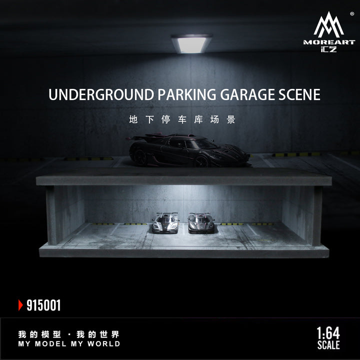 [Preorder] MoreArt 1:64 UNDERGROUND PARKING GARAGE SCENE MO915001