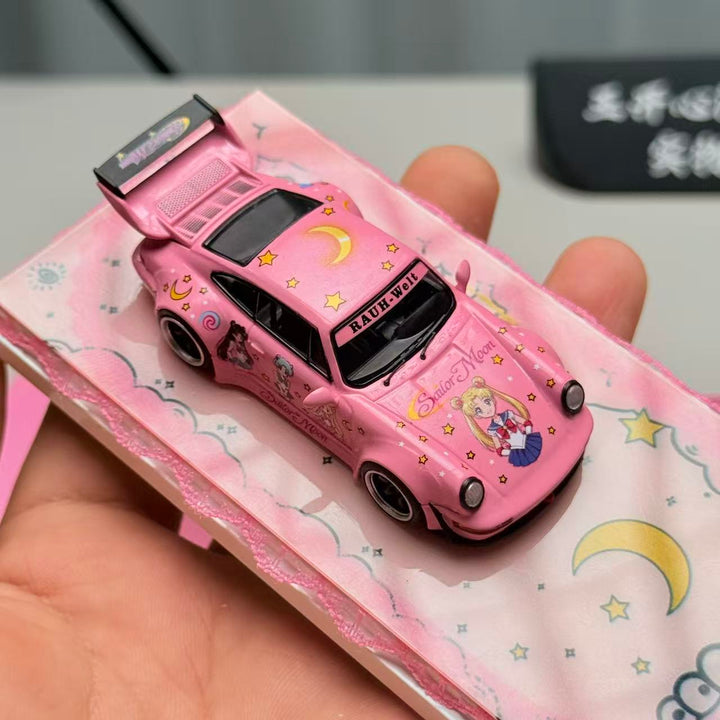 [Preorder] ZJWJ Model 1:64 Porsche Rauh-Welt RWB964 Widebody Modified Version Sailor Moon