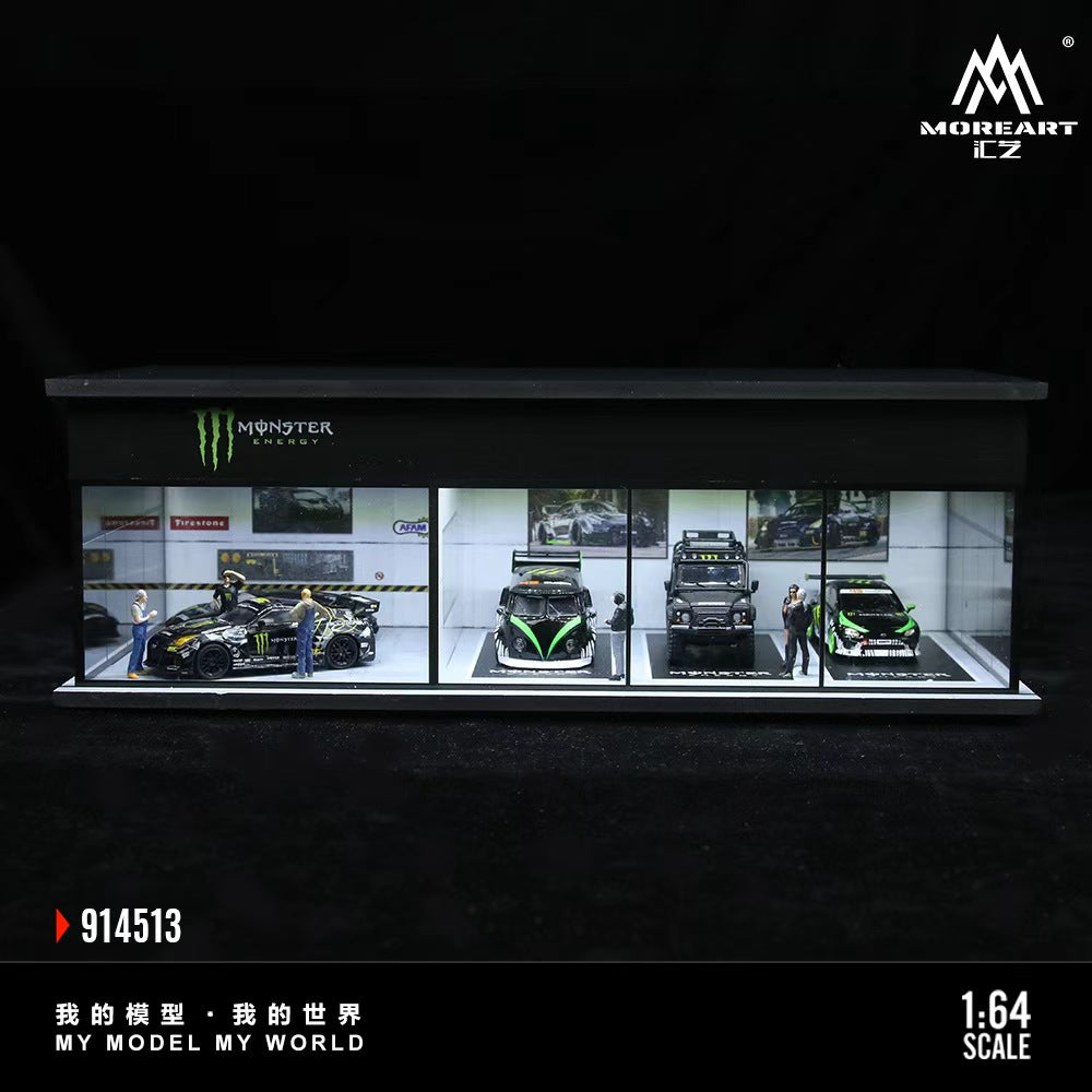 [Preorder] MoreArt 1:64 COCA COLA AND MONSTER ENERGY EXHIBITION HALL (2 Versions) MO914512/MO914513