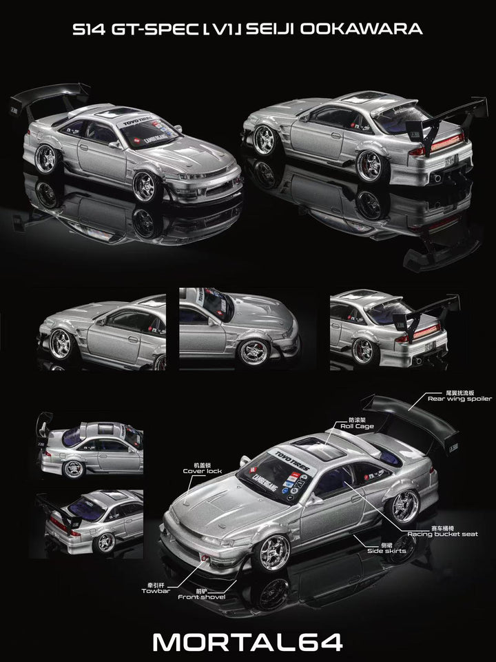 [Preorder] Mortal 1:64 NIssan S14 V1 Cambergang (2 Colours)