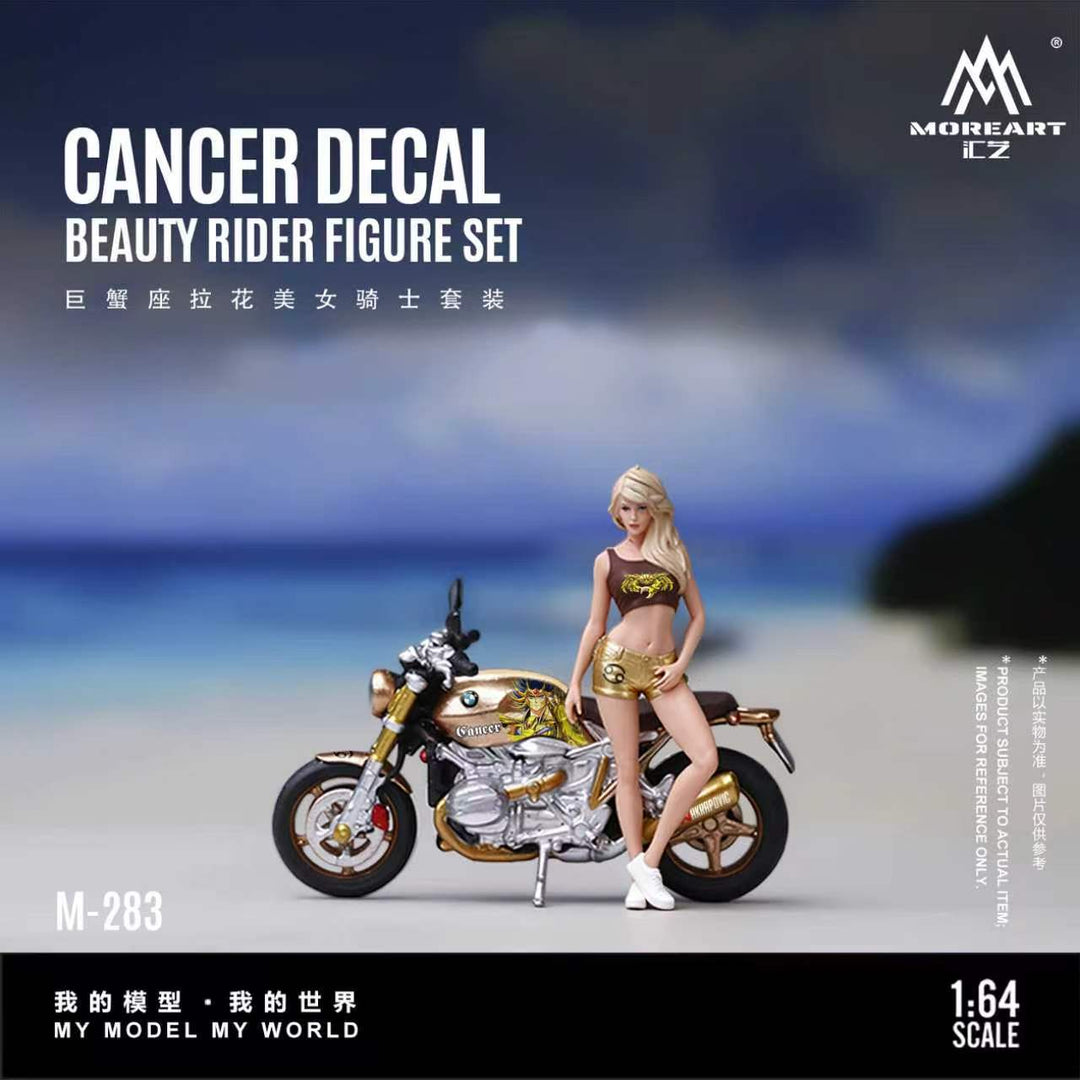 [Preorder] MoreArt 1:64 CANCER DECAL BEAUTY RIDER FIGURE SET MO222283