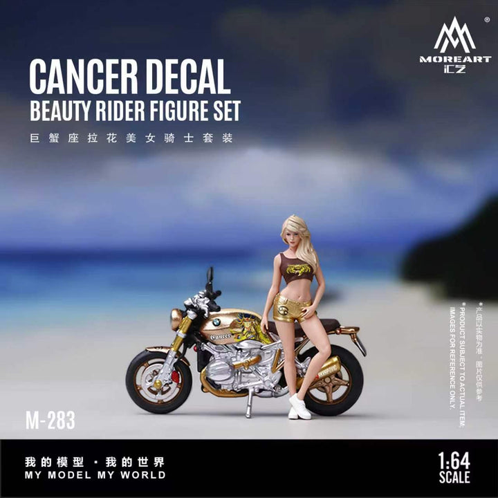 [Preorder] MoreArt 1:64 CANCER DECAL BEAUTY RIDER FIGURE SET MO222283
