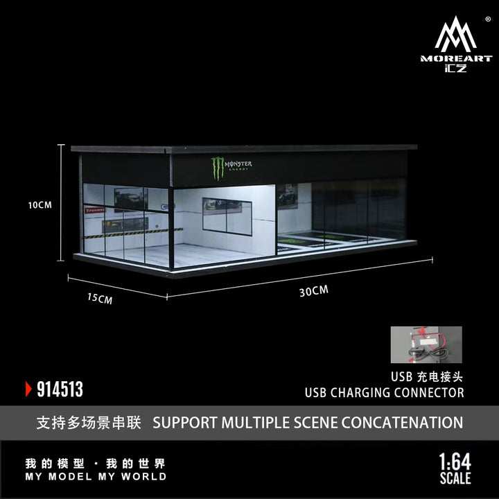 [Preorder] MoreArt 1:64 COCA COLA AND MONSTER ENERGY EXHIBITION HALL (2 Versions) MO914512/MO914513