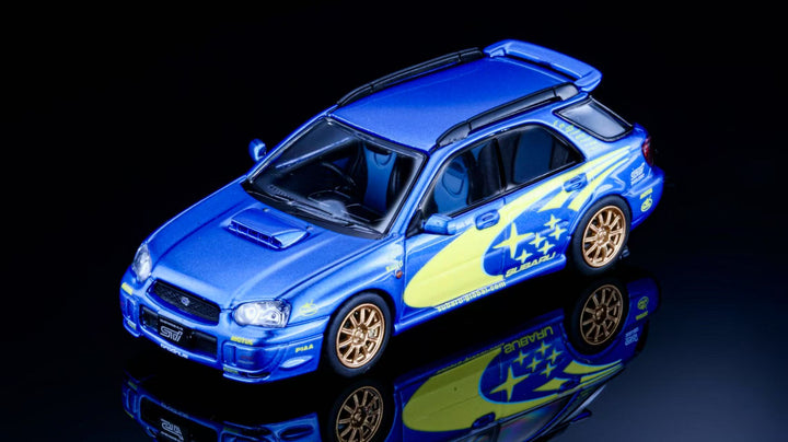 Furuya 1:64 SUBARU impreza wrx sti 8 Rally Blue (2 Versions)