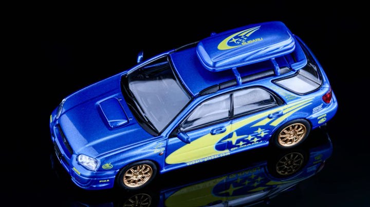 Furuya 1:64 SUBARU impreza wrx sti 8 Rally Blue (2 Versions)