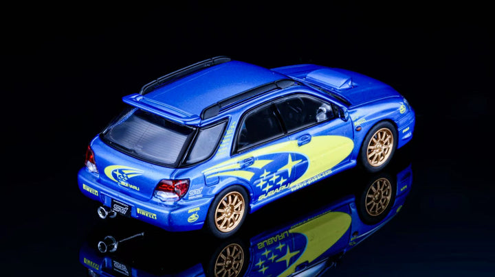 Furuya 1:64 SUBARU impreza wrx sti 8 Rally Blue (2 Versions)