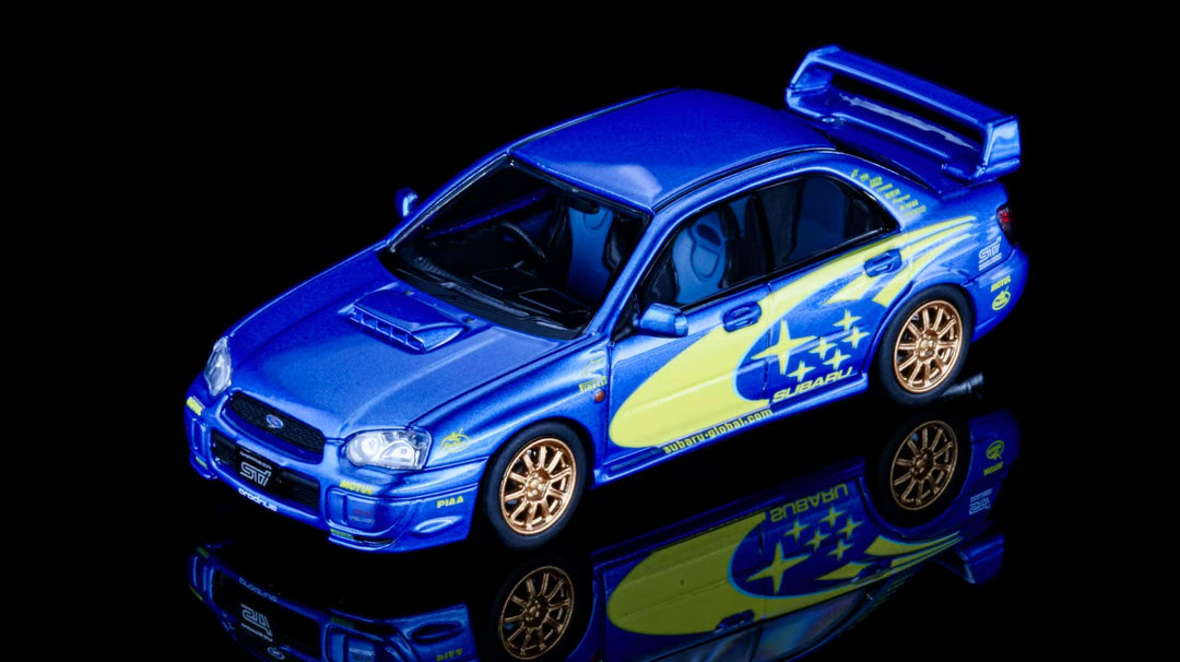 Furuya 1:64 SUBARU impreza wrx sti 8 Rally Blue (2 Versions)