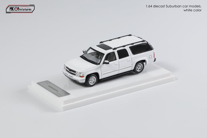 [Preorder] MK Miniatures 1:64 2003 Chevrolet Suburban - White