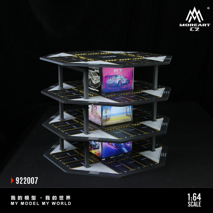 [Preorder] MoreArt 1:64 OCTAGONAL TOWER PARKING LOT O1 MODEL MO922007