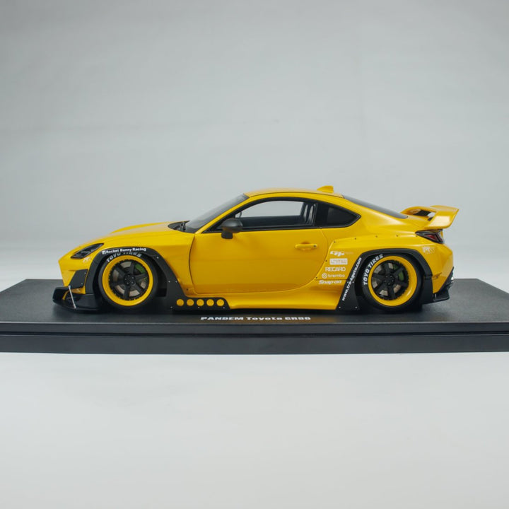 GT Spirit 1:18 Toyota GR86 Rocket Bunny Yellow CLDC043