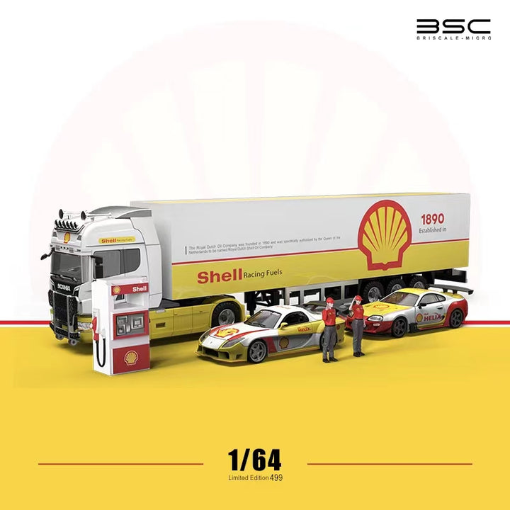 [Preorder] BSC 1:64 Shell Series (Mazda RX-7/Supra A80/Scania Transport Vehicle)