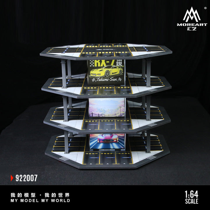 [Preorder] MoreArt 1:64 OCTAGONAL TOWER PARKING LOT O1 MODEL MO922007