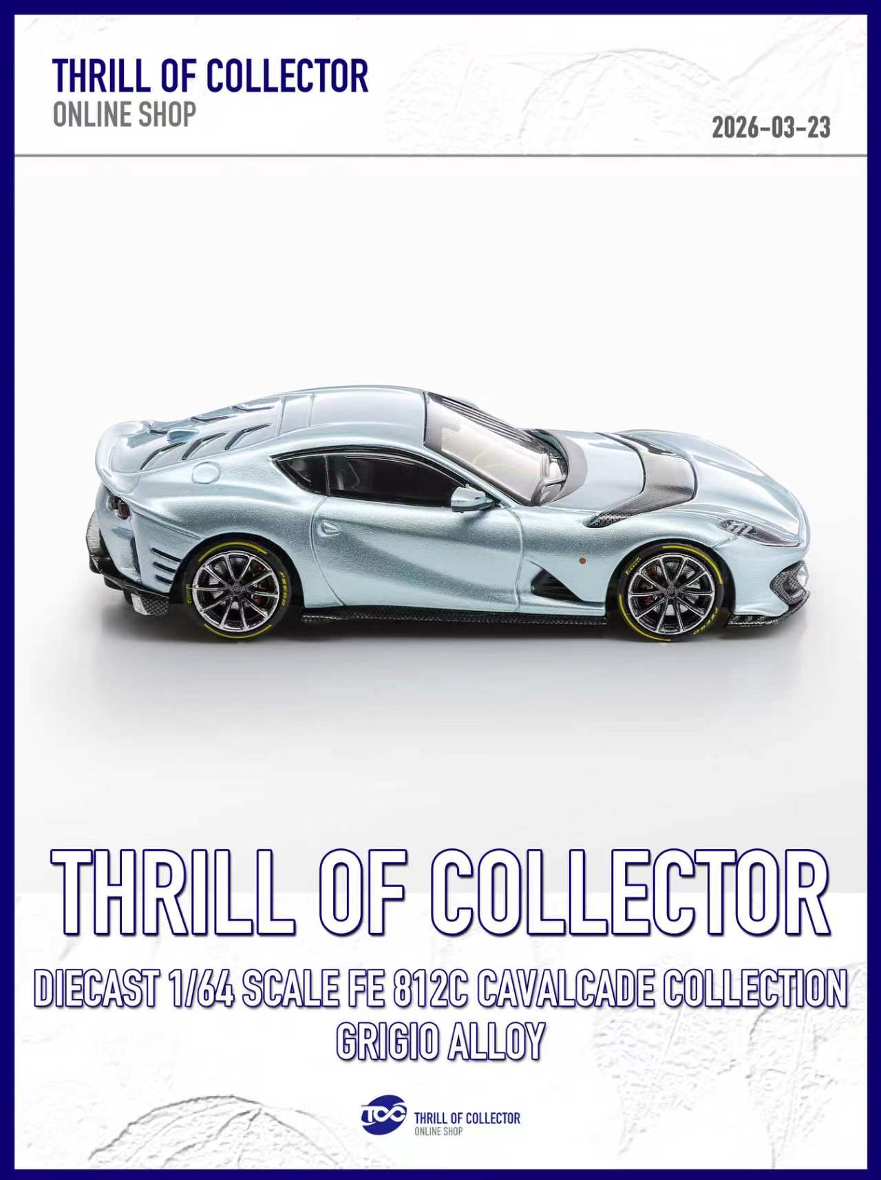 TOC 1:64 Ferrari 812C 3.0 CAVALCADE COLLECTION (4 Colours