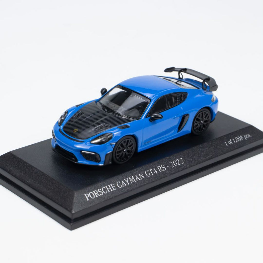 Minichamps 1:64 Porsche Cayman GT4RS 2022 Blue 643062008 – Horizon
