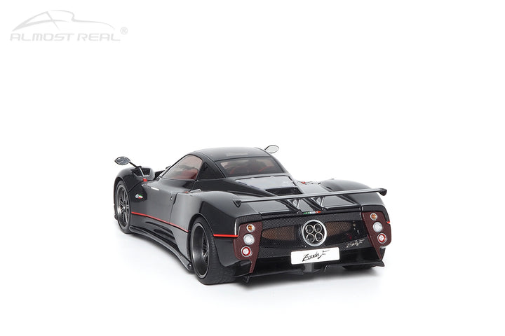 Almost Real 1:18 Pagani Zonda F - 2005 - Gloss Carbon Black with Red Stripe